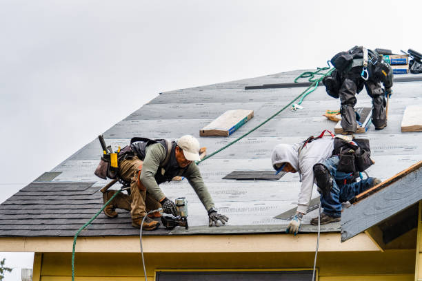 Professional Gutter Installation technician working in Cornish Flat, NH